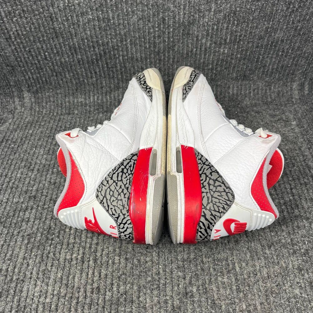 Nike Air Jordan 3 Retro Fire Red White Black Women’s 8 (6.5Y) DM0967-160 - Picture 5 of 8